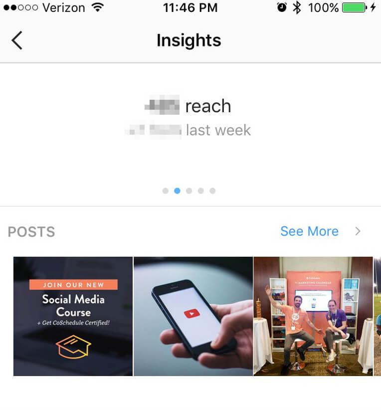 Instagram insights