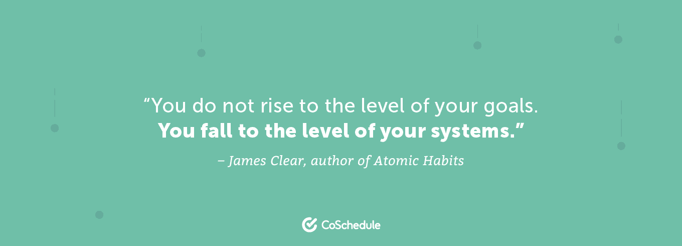 james clear systems quote
