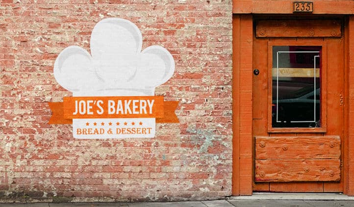 Example of wall art from Joe's Bakery