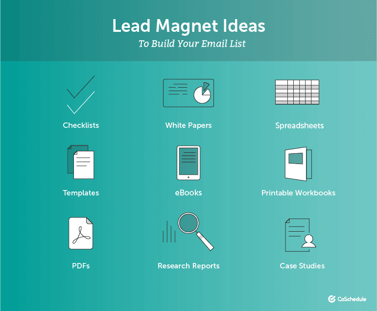 Lead Magnet Ideas to Build Your Email List