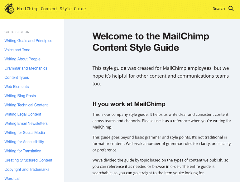 MailChimp's Style Guide