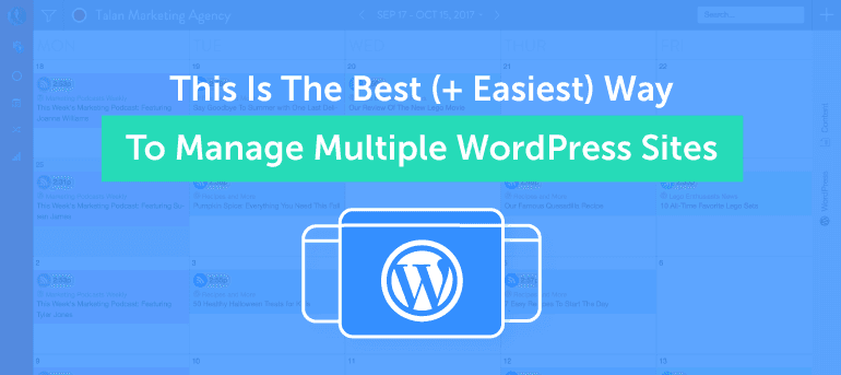 The Best + Easiest Way to Manage Multiple WordPress Sites