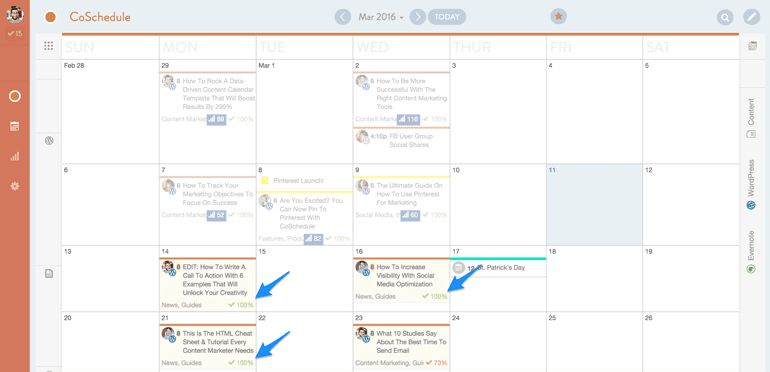 marketing collaboration software in CoSchedule
