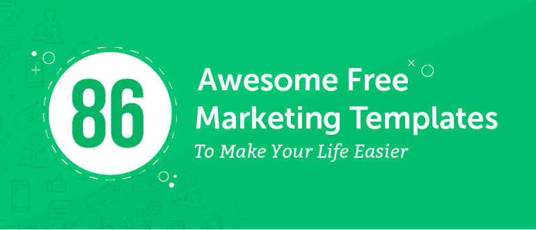 86 Awesome Free Marketing Templates to Make Your Life Easier