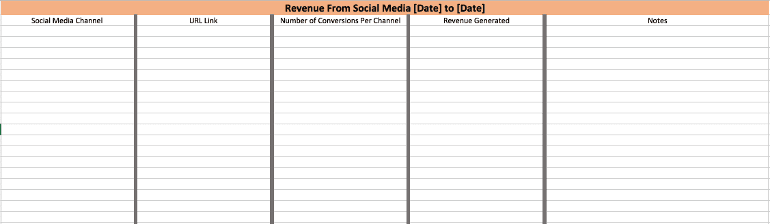 Metrics Tracking Sheet