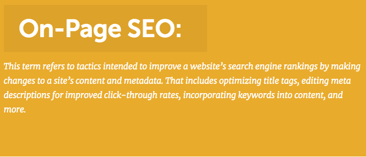 What is On-Page SEO? - Definition - CoSchedule