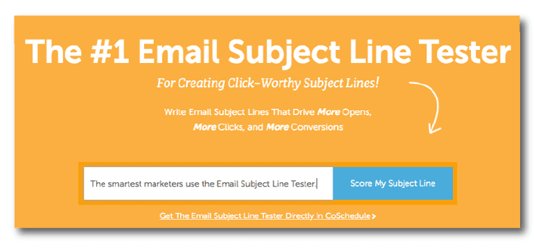 Open the Email Subject Line Tester