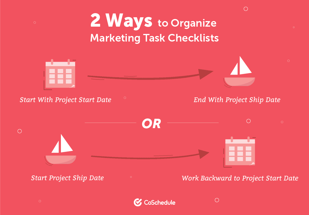 2 Ways to Organize Marketing Task Checklists