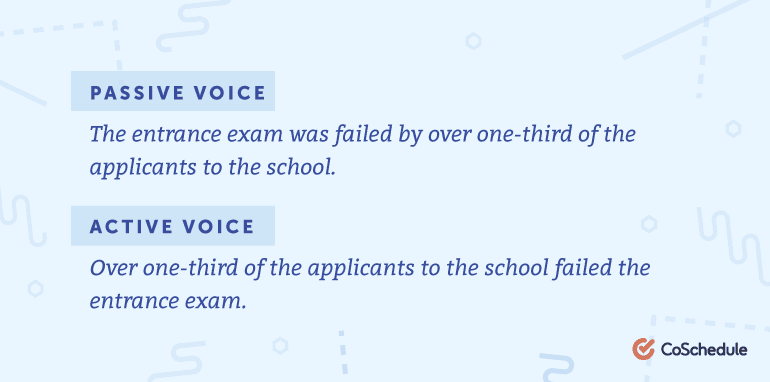 Passive vs. Active Voice