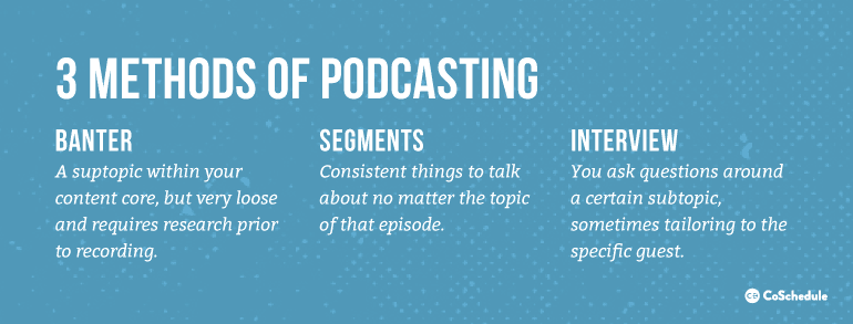 3 Methods of Podcasting