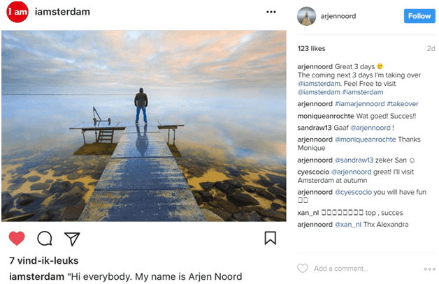 Instagram influencer post example