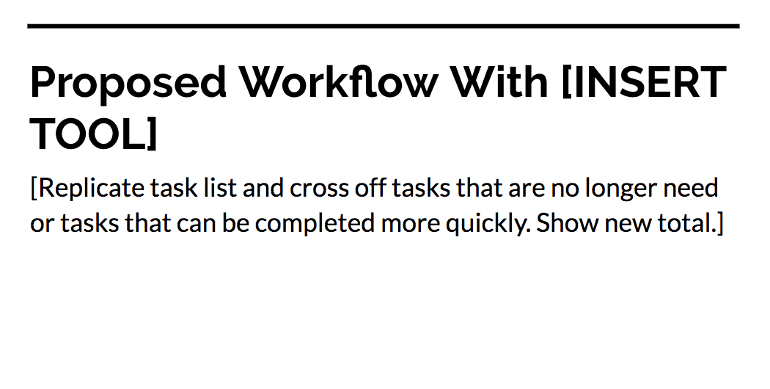 Proposed Workflow