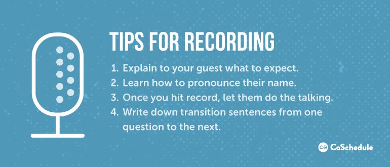 Tips For Recording