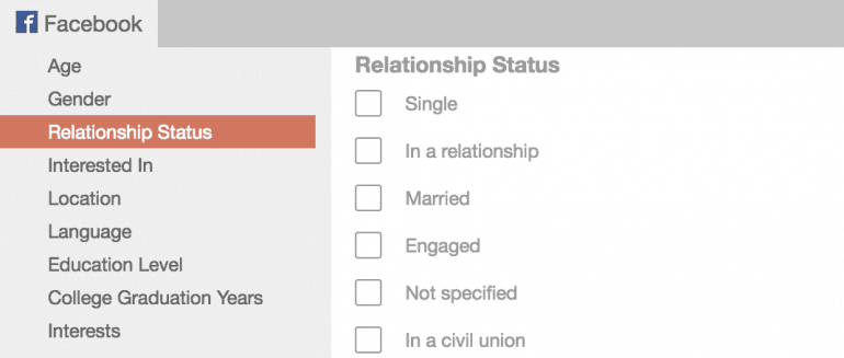 Select Relationship Status