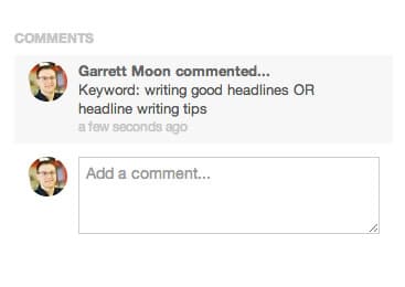 Identify SEO keywords before writing your content.