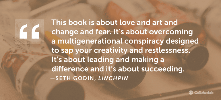 This book is about love and art and change and fear.