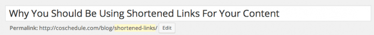 wordpress short links