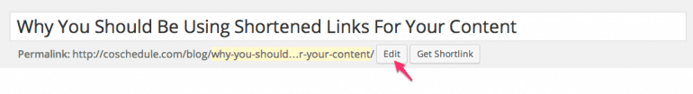 wordpress short links