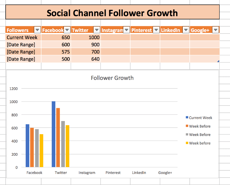 Social Channel Follower Growth