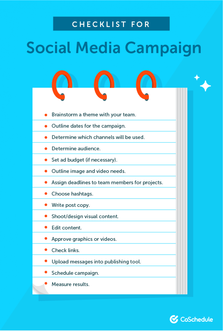 Social Media Checklists To Boost Your Efficiency CoSchedule