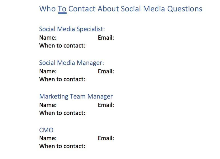 Who to Contact With Questions