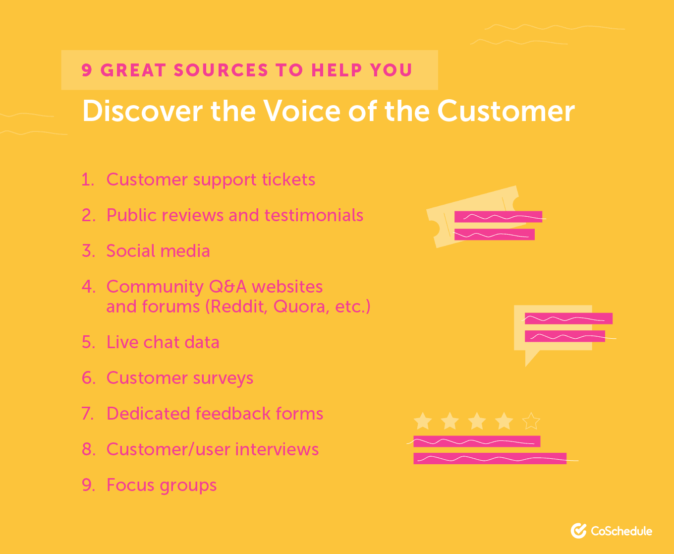 9 Great Sources to Help You Discover the Voice of the Customer