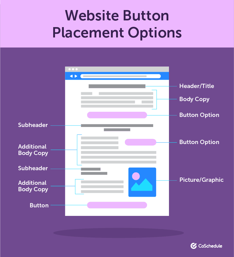 Website Button Placement Options