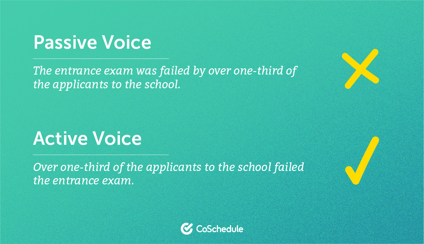 A comparison between active and passive voice and which is best