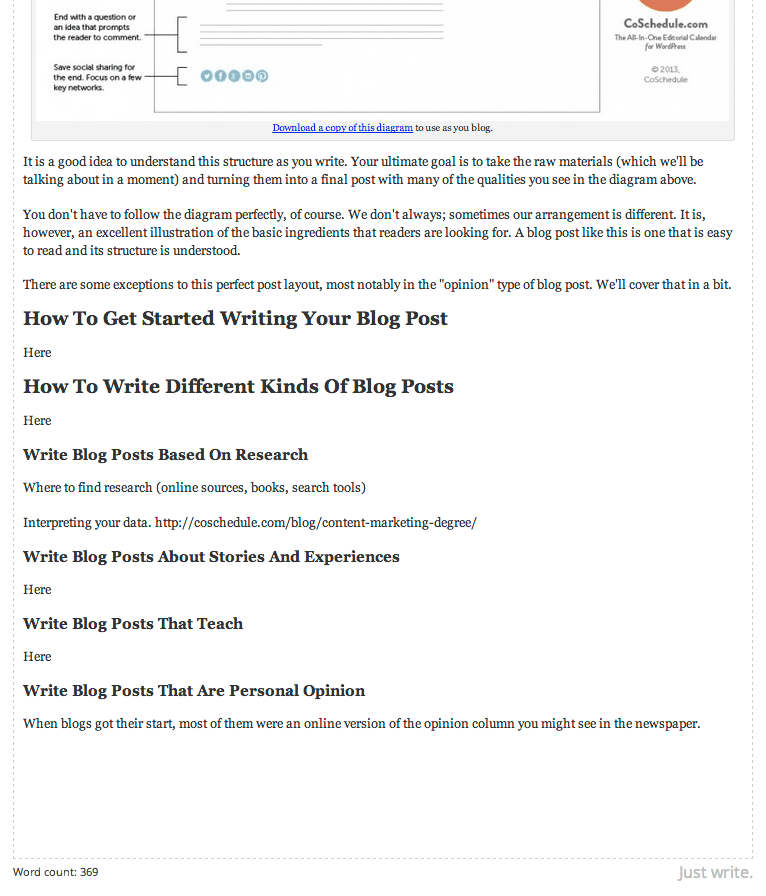 write a post