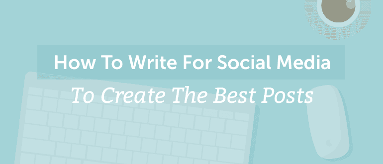 Link to write social posts template