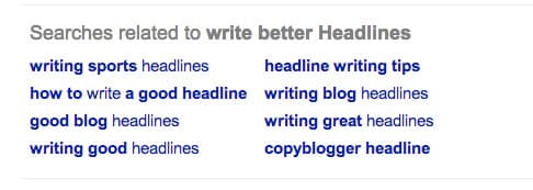 Related search terms provide a wealth of keyword knowledge.